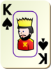 Bordered King Of Spades Clip Art